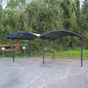 Immagine di Tettoia misure mt.5,90x4,85 h.2,05/2,50 arrotondata in alluminio 2 posti auto art.CAR6048ALRP